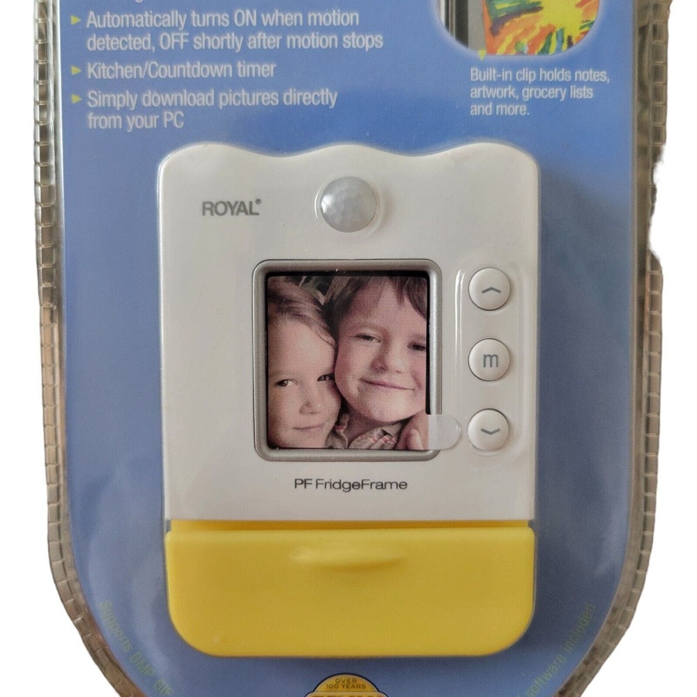 Royal Digital Photo Frame Refrigerator Magnet Motion Sensor Kitchen Timer - Picture 2 of 5